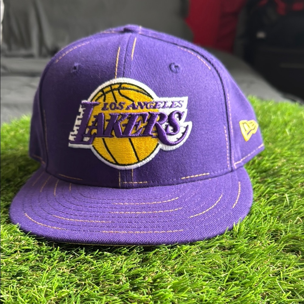 New Era Purple Los Angeles Lakers Game Cap Size 7 1/2